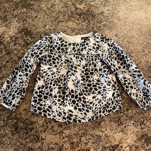 Babygap long sleeve black and white top. Size 2T